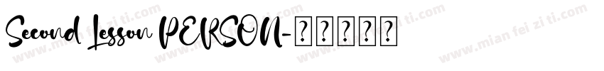 Second Lesson PERSON字体转换
